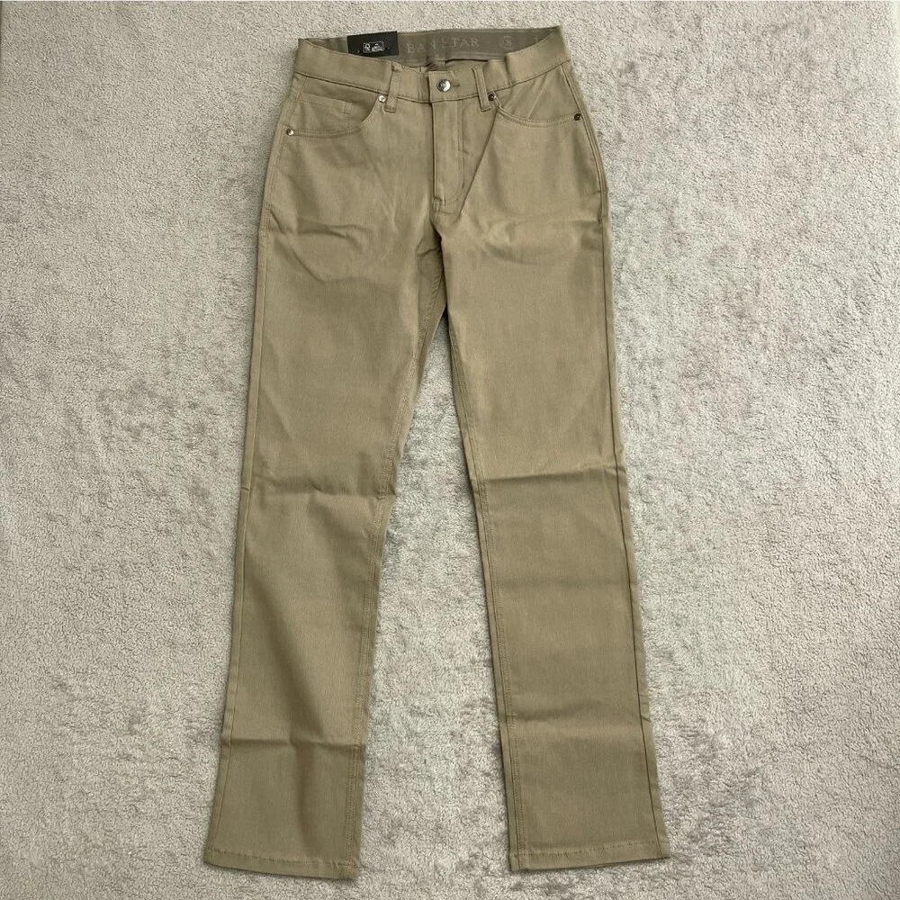 NEW Urban Star 5 Pocket Men's 30x32 Stretch Relaxed Fit Straight Leg Tan Pants